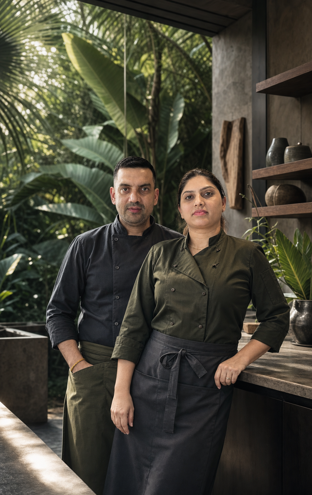 Spice Indian Head Chef Jagriti Guleria and Sous Chef Rajeev Guleria together